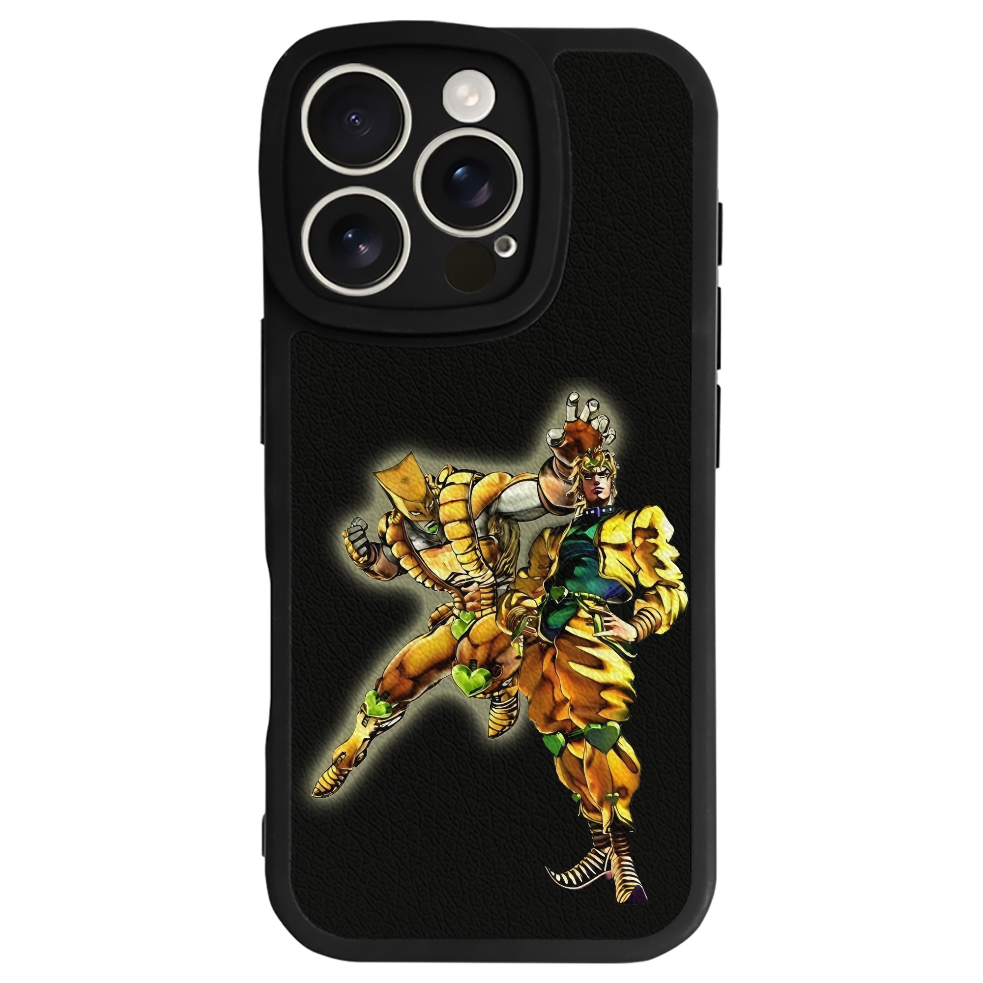 （画像用） ジョジョの奇妙な冒険 ディオ?ブランドー JoJo's Bizarre Adventure Dio Brando 【iPhone 16シリーズ対応】シリコンスマホケース（レザー調） 材質：シリコン